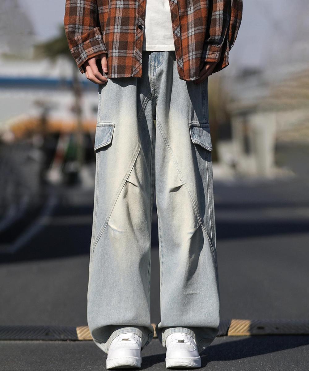 カーゴワイドデニムパンツ