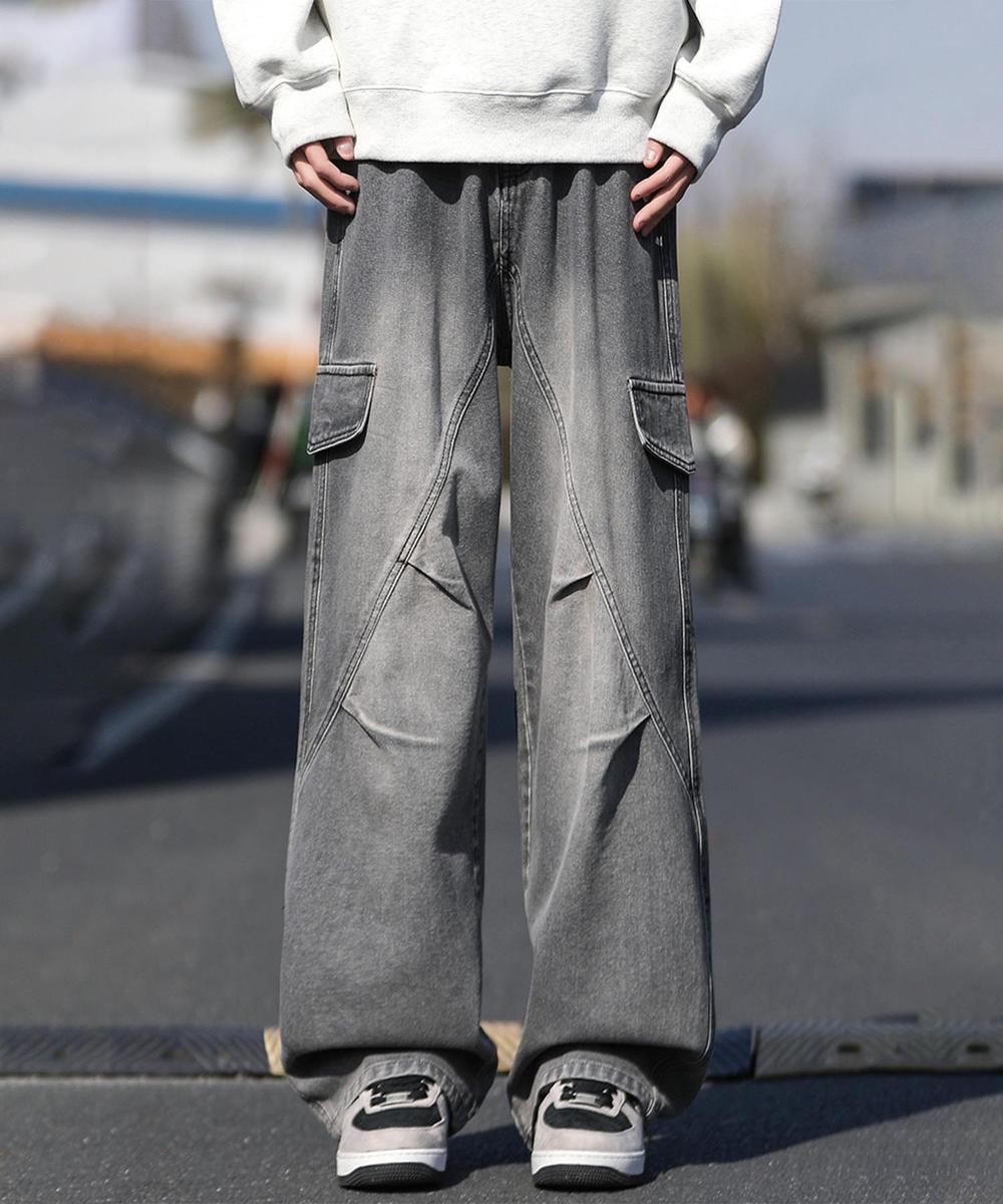 カーゴワイドデニムパンツ