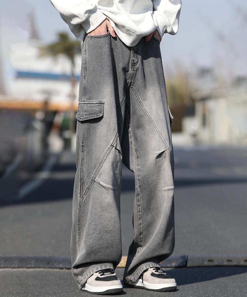 カーゴワイドデニムパンツ