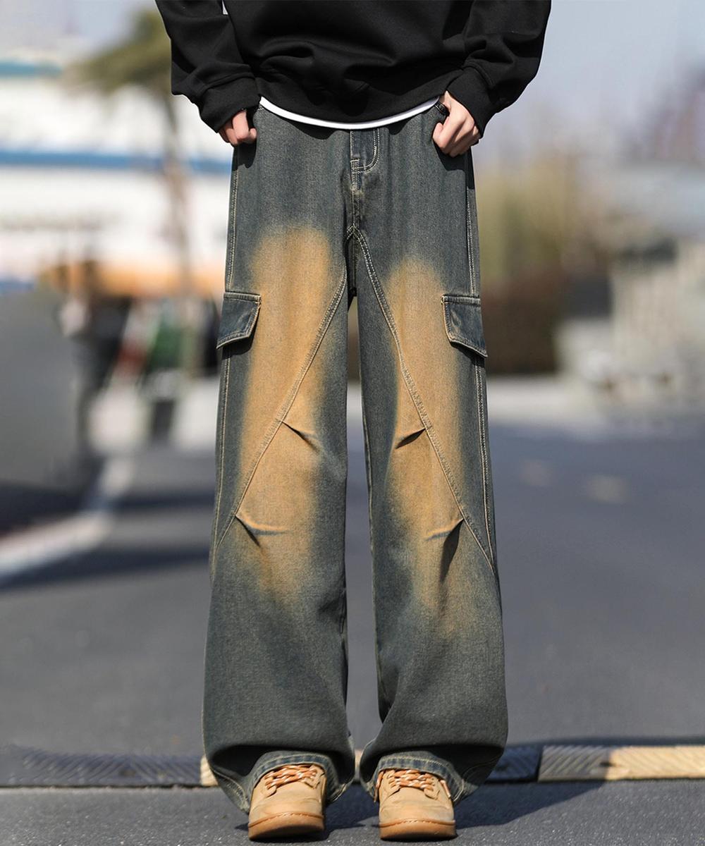 カーゴワイドデニムパンツ