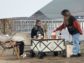 【 S'more Aluminum roll wagon table 】ワゴン専用のテーブル