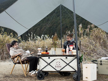 【 S'more Aluminum roll wagon table 】ワゴン専用のテーブル