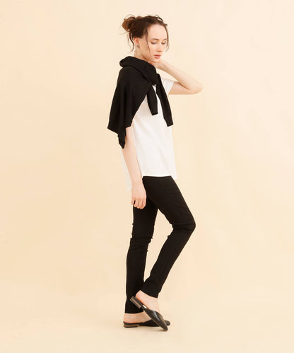 Washable cardigan U neck knit