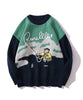 [HOOK] Retro style old clothes embroidery knit