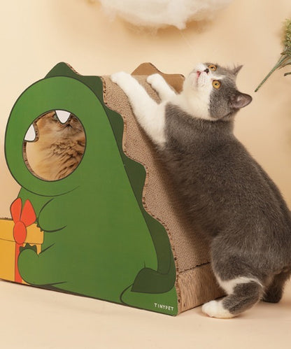 猫用爪とぎ 可愛い恐竜型