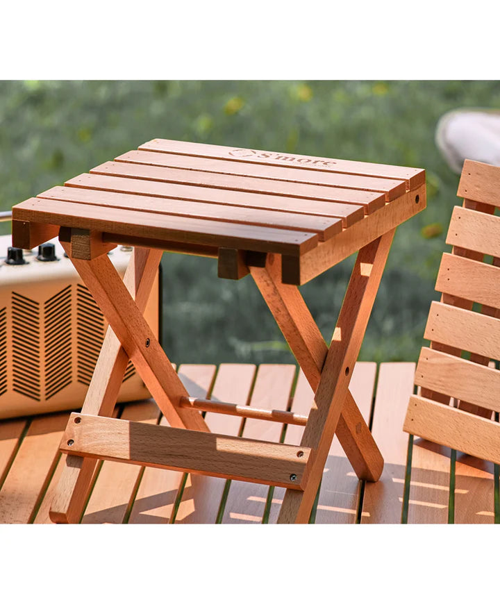 【S'more /Woodi Folding Stool】ウッディーフォールディングスツール 折り畳みブナ材スツール