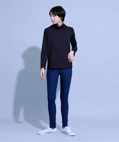 ハイウエストストレッチ美脚スキニーレギンスパンツ[裏起毛]
