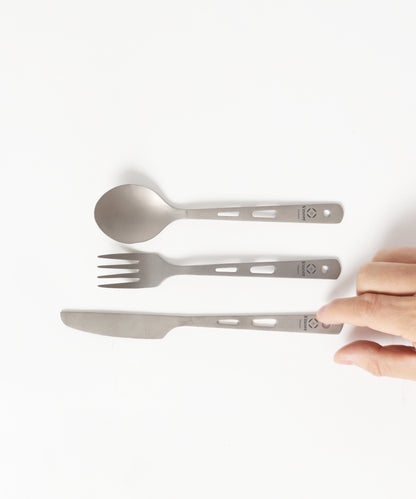 【 S'more / Titanium Cutlery Set 】 チタニウムカトラリーセット カトラリー 4点セット