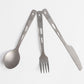【 S'more / Titanium Cutlery Set 】 チタニウムカトラリーセット カトラリー 4点セット