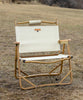 【S'more /Alumi Folding Armchair】アルミフォールディングアームチェア 木調フレームのチェア