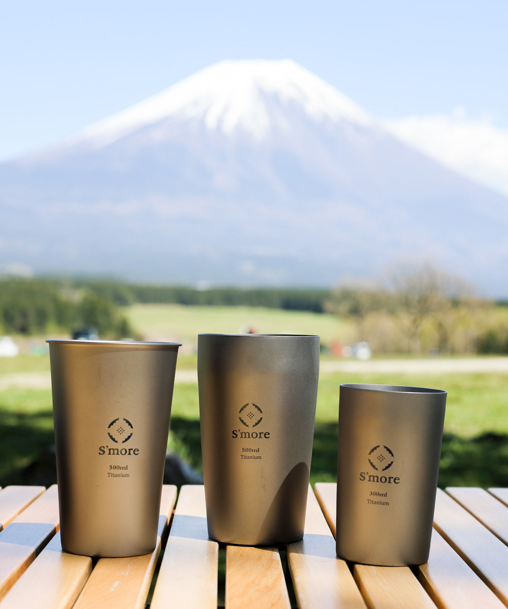 【 S'more / Titanium tumbler double】チタニウムタンブラーダブル チタンタンブラー