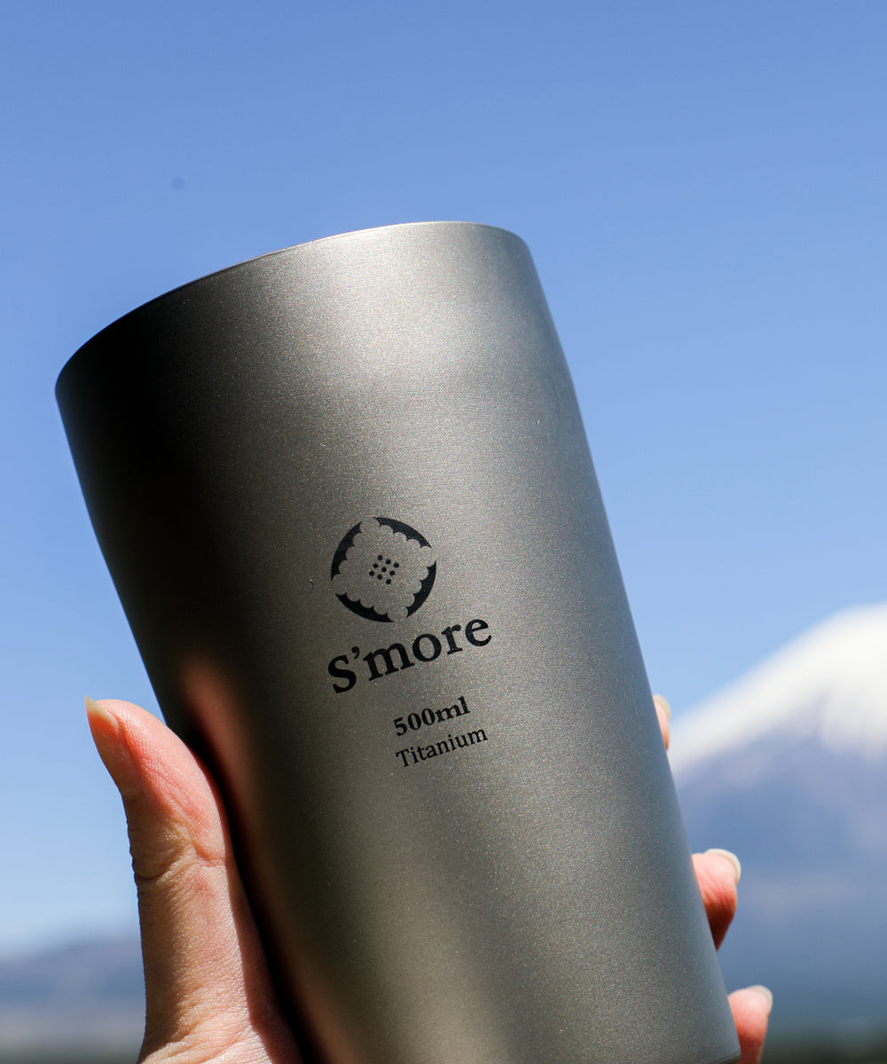 【 S'more / Titanium tumbler double】チタニウムタンブラーダブル チタンタンブラー