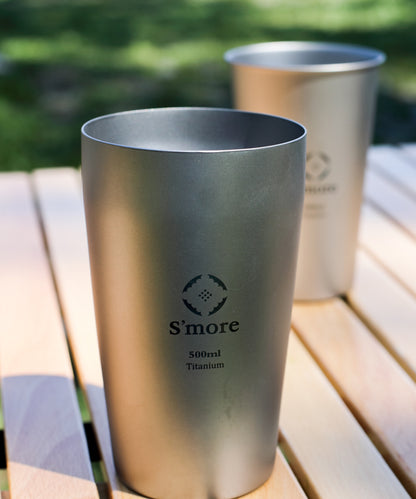 【 S'more / Titanium tumbler double】チタニウムタンブラーダブル チタンタンブラー