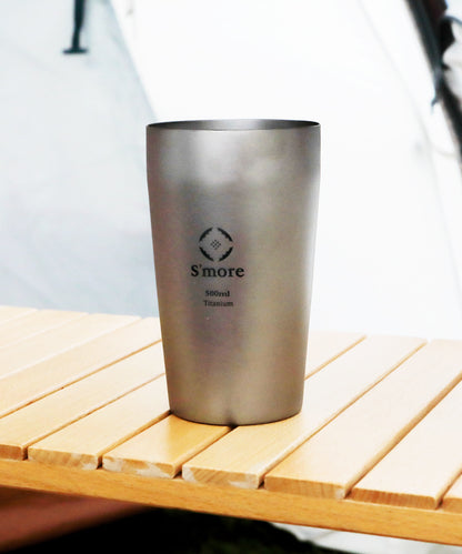 【 S'more / Titanium tumbler double】チタニウムタンブラーダブル チタンタンブラー