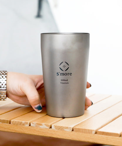 【 S'more / Titanium tumbler double】チタニウムタンブラーダブル チタンタンブラー