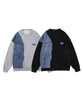 [HOOK] Unique denim switching sweatshirt