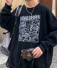 [HOOK] American casual antique style illustration sweatshirt