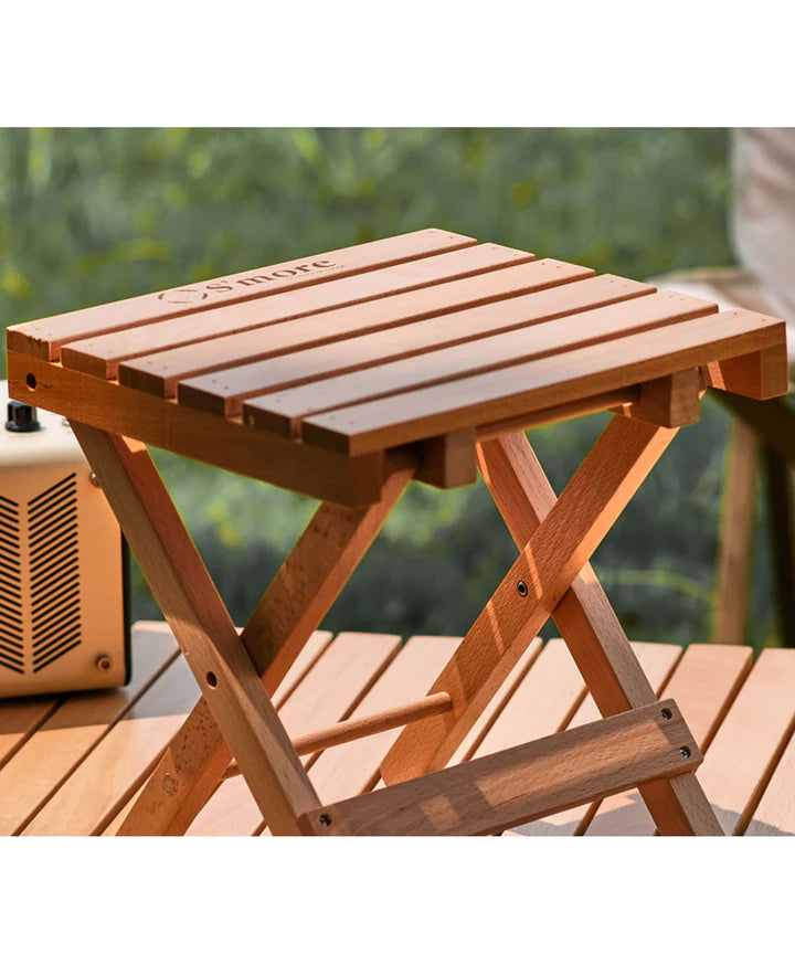 【S'more /Woodi Folding Stool】ウッディーフォールディングスツール 折り畳みブナ材スツール