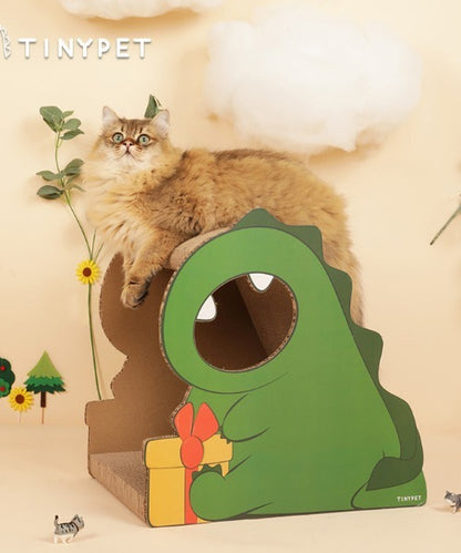 猫用爪とぎ 可愛い恐竜型