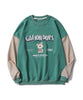 [HOOK] Antique print sleeve switching sweatshirt