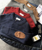 [aimoha Men's] Mock neck elbow patch knit sweater