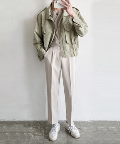 [aimoha Men's] Straight slacks