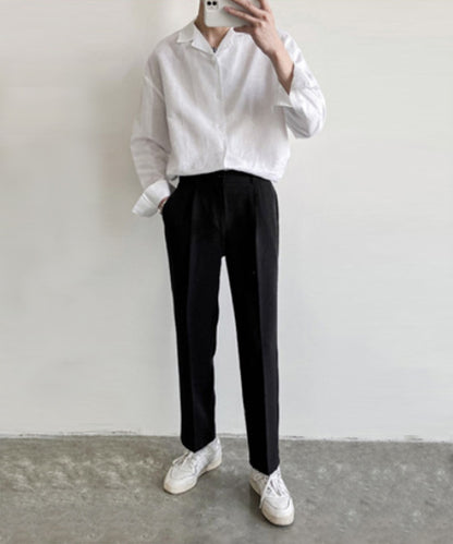 [aimoha Men's] Straight slacks
