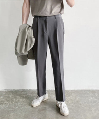 [aimoha Men's] Straight slacks