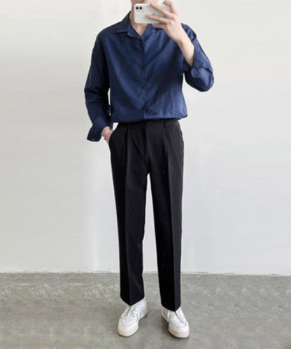 [aimoha Men's] Straight slacks