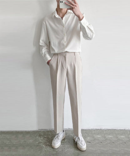 [aimoha Men's] Straight slacks