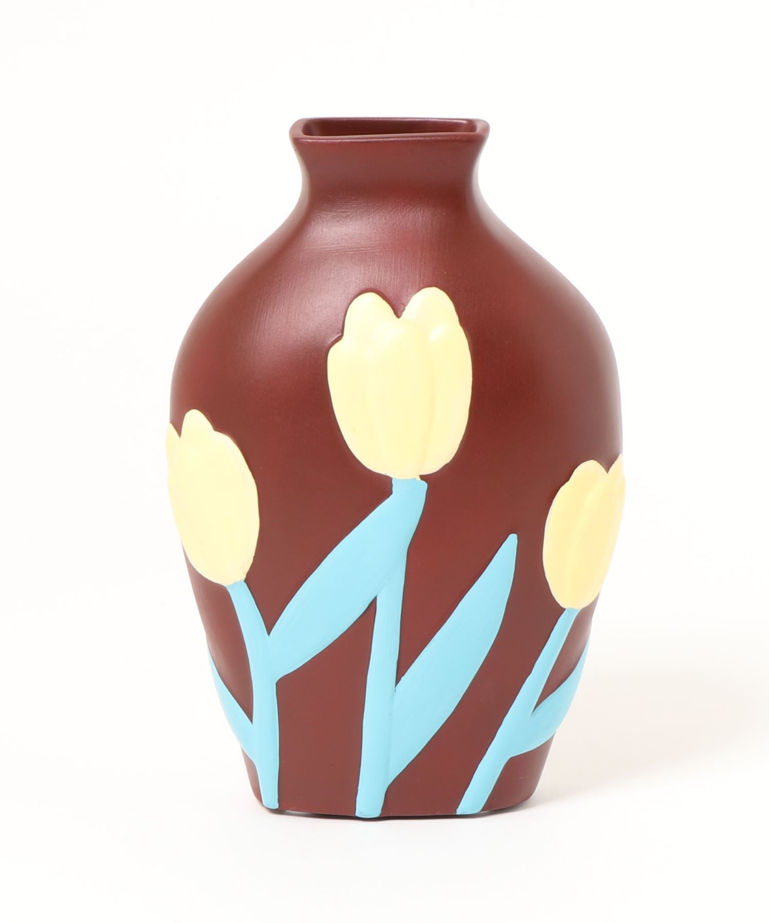 カラフルなお花の陶器花瓶 – moremore