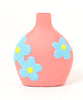 カラフルなお花の陶器花瓶