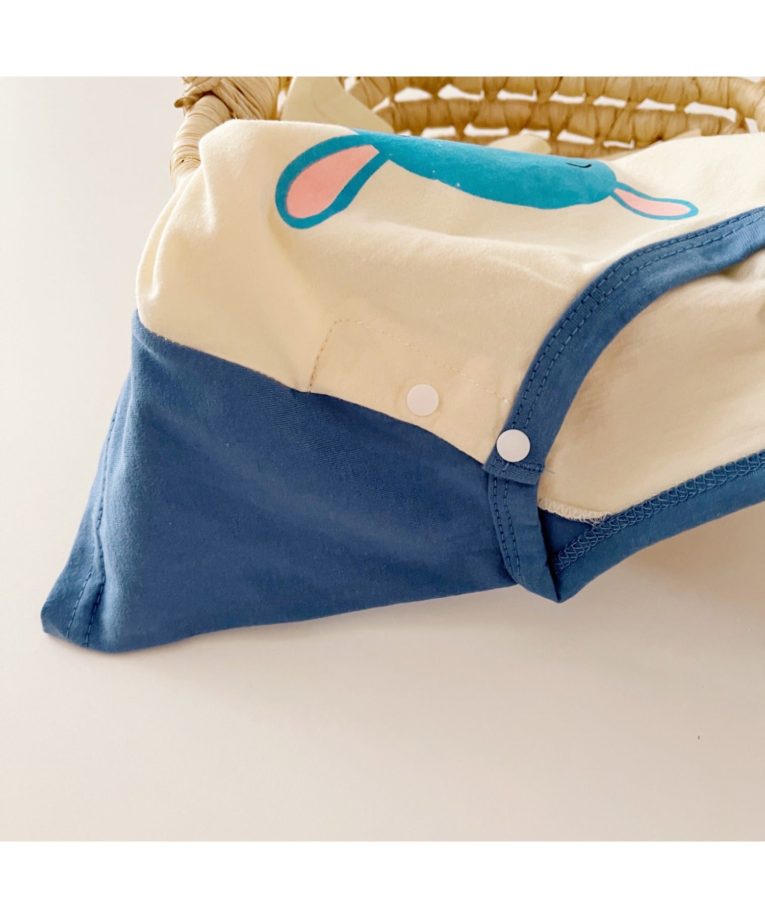 【aimoha-KIDS-】 かわいい動物イラストプリント 袖切り替え半袖tシャツ