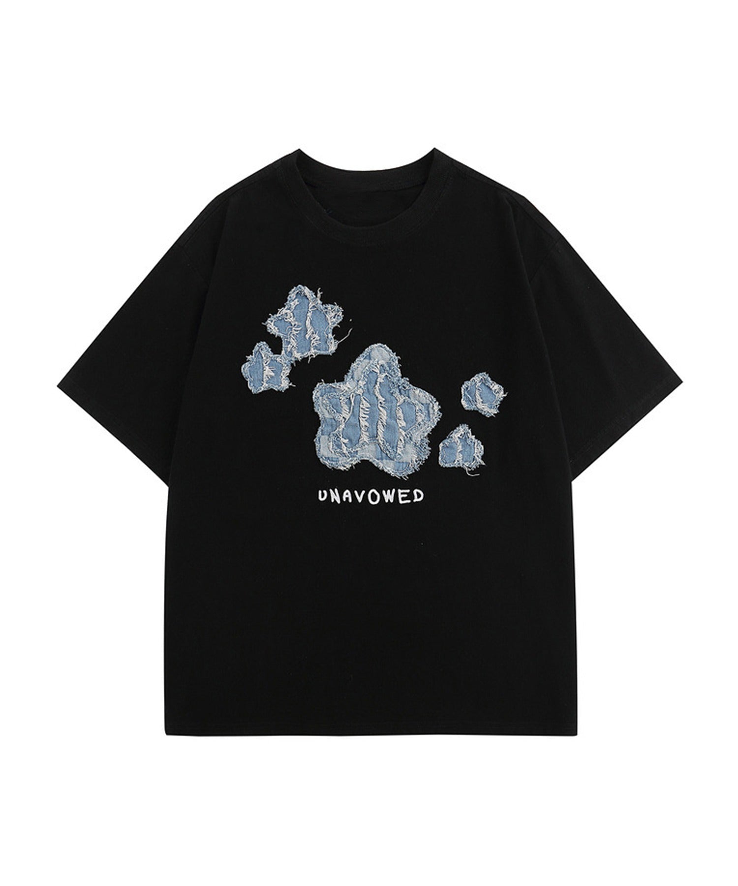 【HOOK】アメカジパッチワーク半袖ビッグTEE