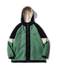 [HOOK] American casual color scheme switching hood parka jacket