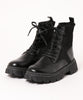 [aimoha Men's] Sock boots style lace-up platform sneaker boots