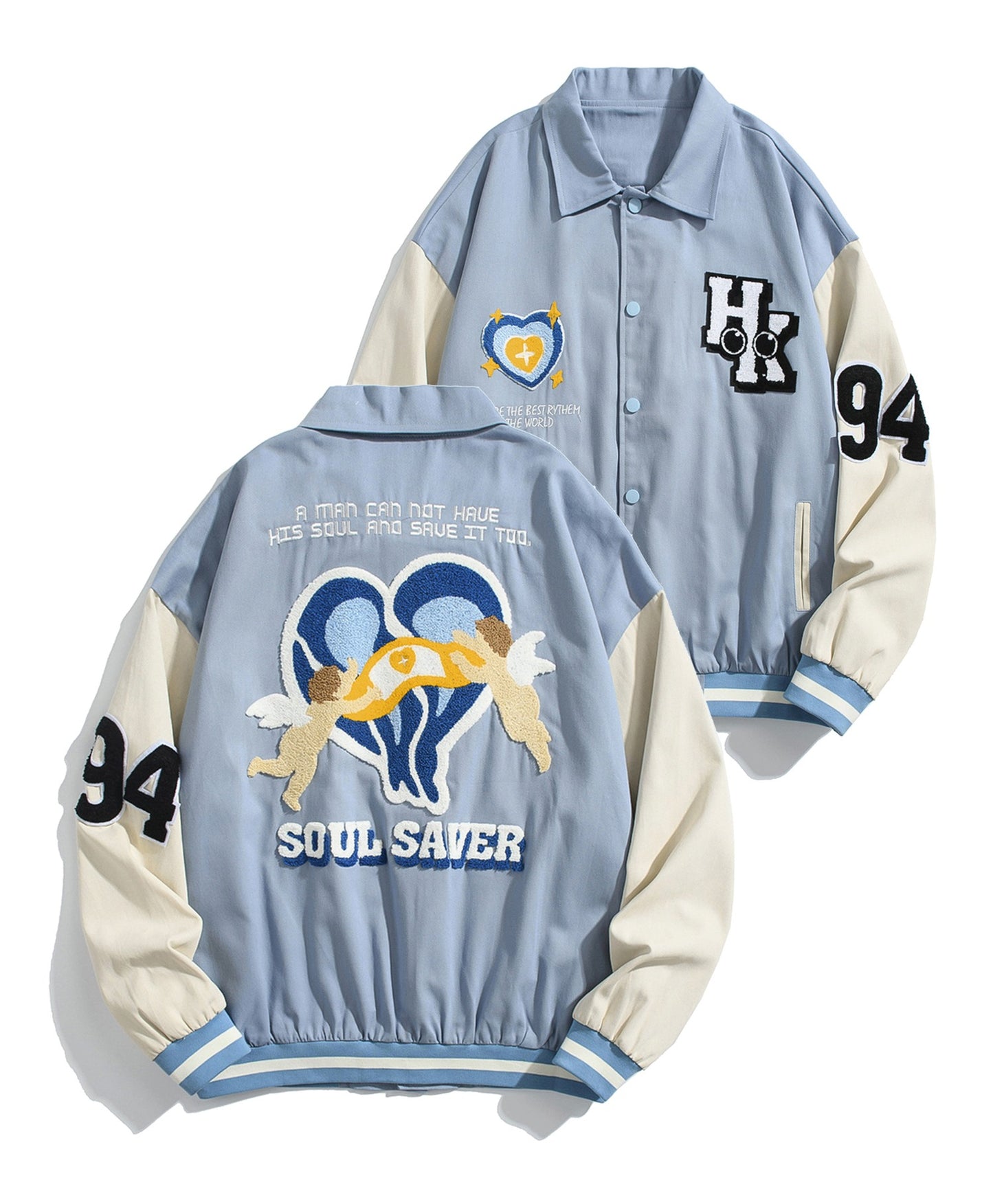 [HOOK -original-] "SOUL SAVER" Stadium Jacket