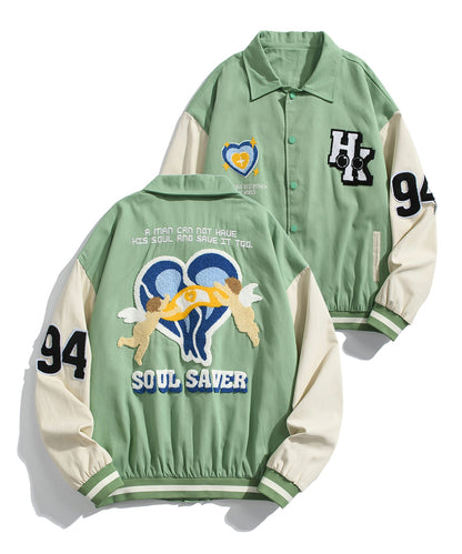 [HOOK -original-] "SOUL SAVER" Stadium Jacket