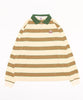 [HOOK -original-] American casual patch embroidery color scheme border polo shirt