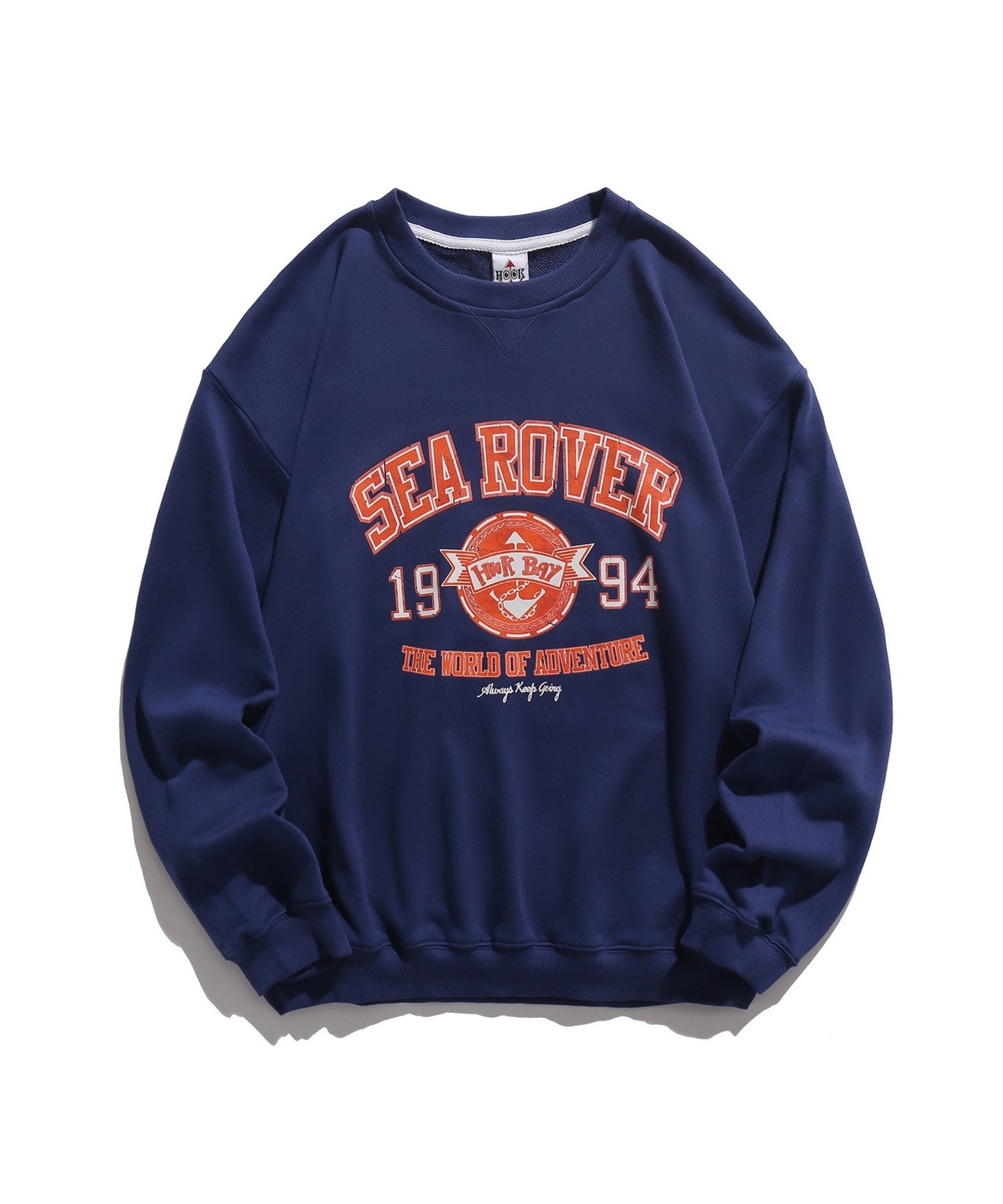 [HOOK -original-] "SEA ROVER" vintage style logo print sweatshirt