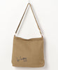 [HOOK] Simple English print canvas shoulder bag