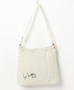[HOOK] Simple English print canvas shoulder bag