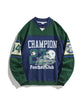 [HOOK -original-] American casual college style football print sweatshirt