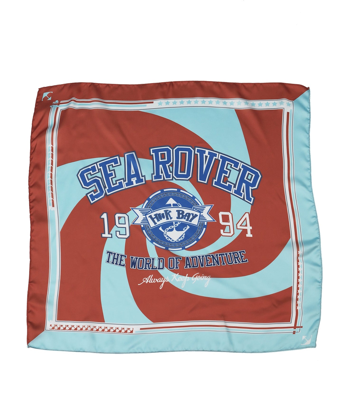 [HOOK -original-] Classic logo print pop color scheme scarf bandana