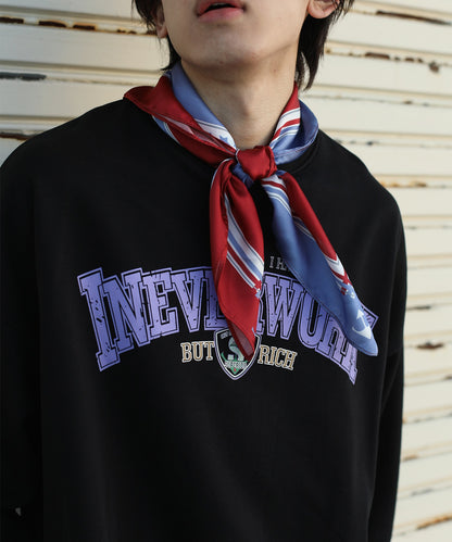 [HOOK -original-] Classic logo print pop color scheme scarf bandana