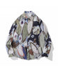 [HOOK] Vintage clothing style all over pattern design long sleeve shirt