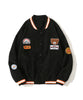 [HOOK] American casual color scheme bear patch stadium jacket