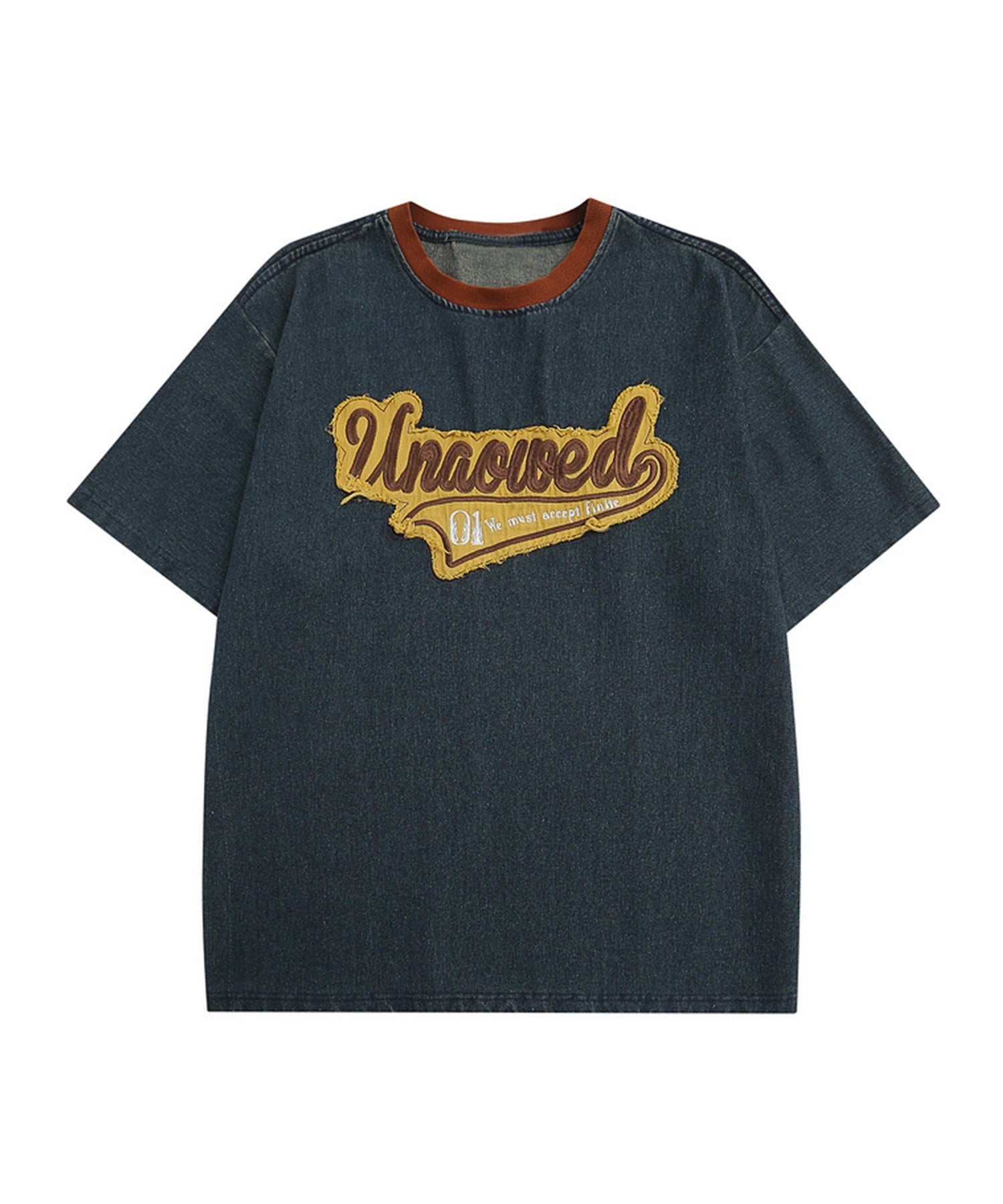 【HOOK】アメカジパッチワーク半袖ビッグTEE