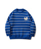 [HOOK] “Melted Heart” embroidered border knit sweater