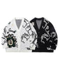 [HOOK -original-] Super cute crocodile CUTTE all-over pattern illustration cardigan